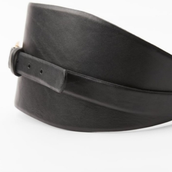 Zara black leather belt - Picture 7 of 7